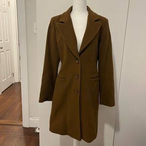 BROWN DKNY - DONNA KARAN NY PEACOAT - DESIGNER